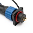 thumbnail image 2 of Sp16 Square Panel Mount Ip68 Waterproof Plug & Socket Circular Connector 2-9Pin, 2 of 9
