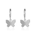thumbnail image 1 of De pendientes de Clip de mariposa de hoja chapada en plata para mujer, Clips de oreja sin Piercing, brazalete de oreja de circón brillante, joyería de moda Gao Jinjia LED, 1 of 2
