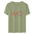thumbnail image 5 of JeashCHAT Womens Valentine's Day Graphic Tees Short Sleeve Crew Neck Heart Printed Shirts Blouse Tops, 5 of 5