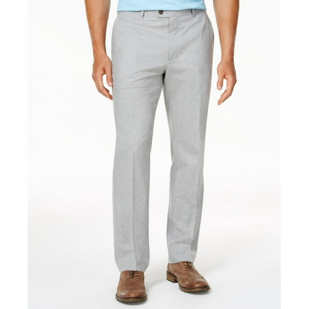 Tasso Elba - Heather Mens 38X32 Flat Front Dress Pants 38 - Walmart.com ...