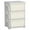 Cream White, variant on Qaba Organisateur de Jouets pour Enfants à 3 Niveaux avec 9 Bacs de Rangement en Plastique, Bleu