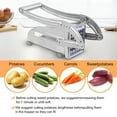 thumbnail image 2 of YouLoveIt French Fry Cutter Stainless Steel Potato Cutter, Potato Slicer with 2 Blade, for Potatoes Carrots Cucumbers, 2 of 8