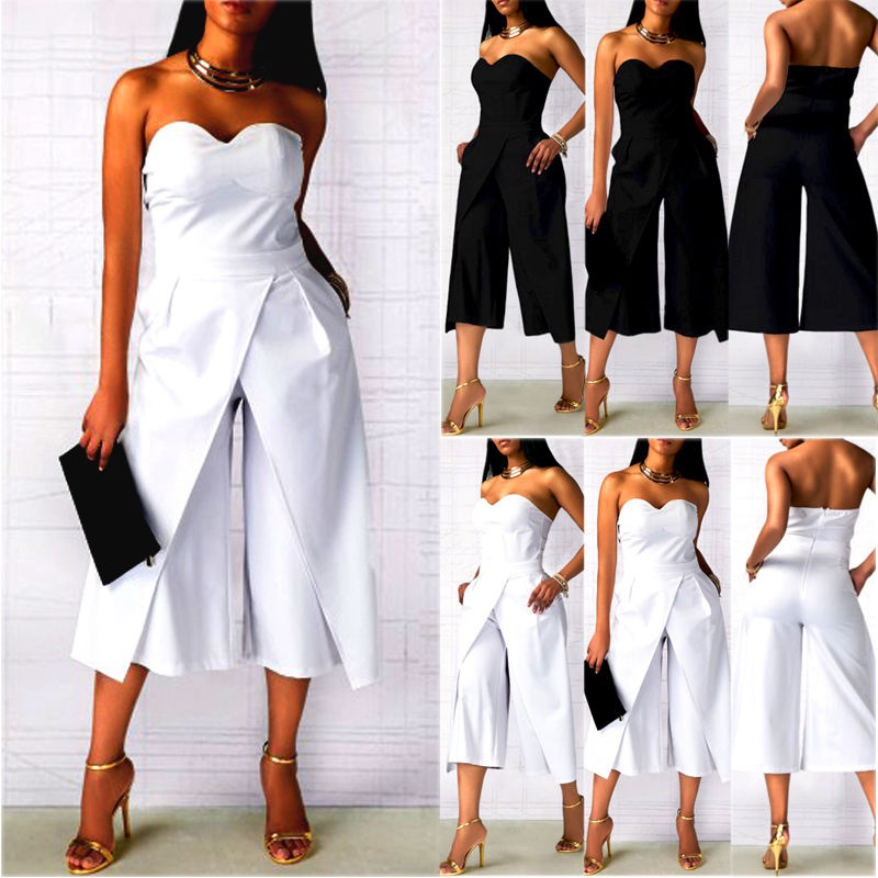 strapless pants romper