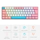thumbnail image 2 of Teclado para juegos T60, interruptor rojo/azul, 62 teclas, teclado con cable para juegos, Mini USB con cable, 2 of 6