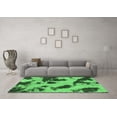 thumbnail image 3 of Ahgly Company Indoor Rectangle Abstract Emerald Green Modern Area Rugs, 2' x 4', 3 of 4