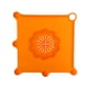 thumbnail image 1 of Colador de drenaje cuadrado de silicona reutilizable, fácil de limpiar, filtro para desagüe de piso Naranja, 1 of 2