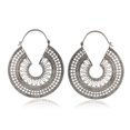 thumbnail image 6 of Femme Jam 925 Sterling Silver Minimalistic Designer Dangle Drop Hoop Earrings for Women, 6 of 8