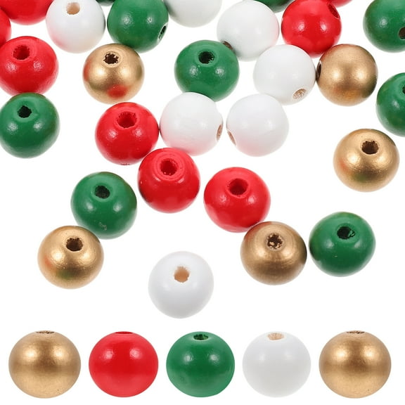 Beads Wooden Diy Wood Loose Jewelry Craft Making Bead Round Bracelet Charms Spacer Garland Crafts Necklace Flower