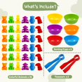 thumbnail image 4 of TSYAN 36PCS Counting Animals Matching Games Sensory Toys with Sorting Bowls Preschool Learning Activities Color Classification Montessori Educational Toys Set Gift for Boys Girls Toddlers Toys Age 3+, 4 of 4
