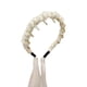 thumbnail image 1 of Diadema con cinta de perlas, ideal para primavera y verano. Pinza alta para el cabello, perfecta para cabello rizado o con ondas suaves. Diadema pequeña con cinta de perlas., 1 of 1