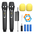 thumbnail image 1 of Universal Micrófono Inalámbrico Profesional Karaoke Kit 2pcs Negro, 1 of 5