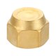 thumbnail image 5 of Tapa de sello de latón Uxcell, accesorio de tubo SAE de 45 grados, accesorios de tubería hexagonales femeninos de 3/4" 4, 5 of 7