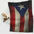 thumbnail image 5 of Retro Puerto-Rico-Flag Dog Blanket Soft Warm Flannel Cat Blanket Great Pet Throw for Cats Puppy Small Medium Large Dog, 5 of 7