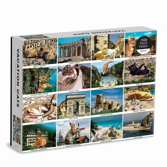 Vacation Cats 1500 Piece Puzzle (Jigsaw)
