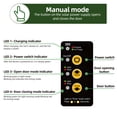 thumbnail image 4 of Labymos Smart Solar-Powered Automatic Chicken Coop Door with Anti-Pinch Functionality - Remote, Manual, Timer & Light Sensor Modes - Waterproof IP67, 30-40m Remote Range - Green Aluminum & ABS Design, 4 of 6