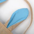 thumbnail image 4 of Giyblacko Easter Bunny Basket Bags Jute Composite Round Bottom Portable Rabbit Easter Basket Portable Cloth Bag Rabbit Bag Cylinder Gift Tote Bag, 4 of 6