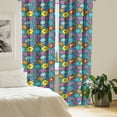 thumbnail image 2 of Ambesonne Flower Curtains, Fresh Spring Pattern, Pair of 28"x63", Multicolor, 2 of 5
