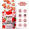 thumbnail image 2 of Drybox Dried Strawberries No Sugar Added, 5 PORTION SNACK PACKS Sliced Strawberry Chips Dehydrated Fruit Snack, All Natural non-GMO Unsweetened Gluten Free, .5 oz per pack, 5 Packs, 2 of 9