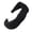 Black Shiny Metallic Glitter Fabric, variant on CXHEGBEJ Matte Fabric Twisted Knot Headband for Women Non Slip Hair Hoop Minimalist Hair Bands Hair Wrap For Daily Office Party Facial Hair Accessories Blue