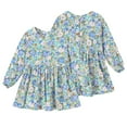 thumbnail image 4 of Esaierr Kids Toddler Girls Long Sleeve Dresses Baby Summer Floral Dresses Princess Dress Mid Length Comfortable Cute Princess Dress for 1-7 Years, 4 of 7