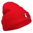 thumbnail image 4 of Penguin with Red Hat Embroidered Long Beanie - Red OSFM, 4 of 5