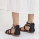 thumbnail image 4 of Women's Summer Casual Sandals Breathable Casual Soft Open-Toe Hollowed Sandals for Women Girls Going Beach Side Wear, 4 of 5