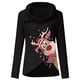 thumbnail image 4 of Blusa de manga larga con cuello alto y botones con estampado navideño para mujer Fridja  FKASFK180, 4 of 4