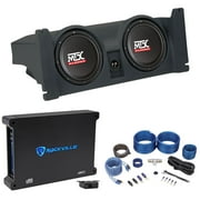 Dual 10" MTX Subwoofers+Enclosure+Amplifier+Wire Kit For 97-06 Jeep Wrangler TJ