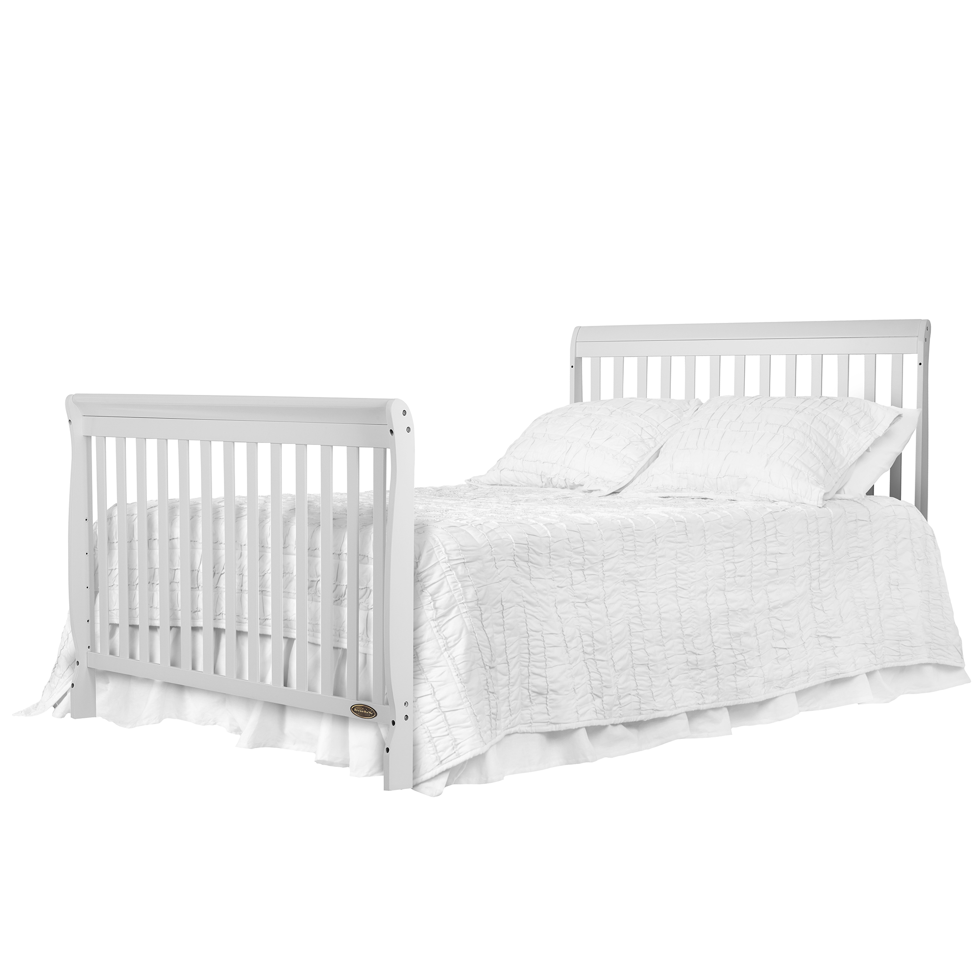 Dream On Me Ashton 5-in-1 Convertible Crib, White, Greenguard Gold and JPMA Certified - image 5 of 14