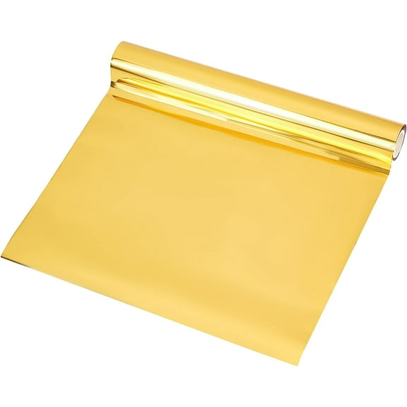 1 Roll Gold Toner Reactive Foil 16.4Ftx7.7in Metallic Transfer Foil Paper Transfer Sheets for Laser Printer Laminator DIY