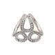 thumbnail image 1 of Qarigey Diamantes de imitación para mujer bufanda anillo Clip elegante Vintage moda chal hebilla decorativa Pin moda femenina bufandas Ropa, zapatos y accesorios Miscelánea Plata, 1 of 6