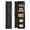 Black, variant on AUHUP Kitchen Metal Pantry Cabinet, 71" Tall Food Storage Cabinet, 4 Adjustable Shelves, White Narrow Freestanding Modern Pantry Cabinets for Dining Room, Bathroom, Living Room