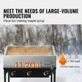 thumbnail image 2 of KFFKFF Maple Syrup Evaporator Pan, 11.2 Gallon Capacity, Produces 162 Cups of 8.8oz Syrup, Flat Pan with Valve and 3 Heating Options, 304 Stainless Steel for Home and Outdoor Use, 2 of 9