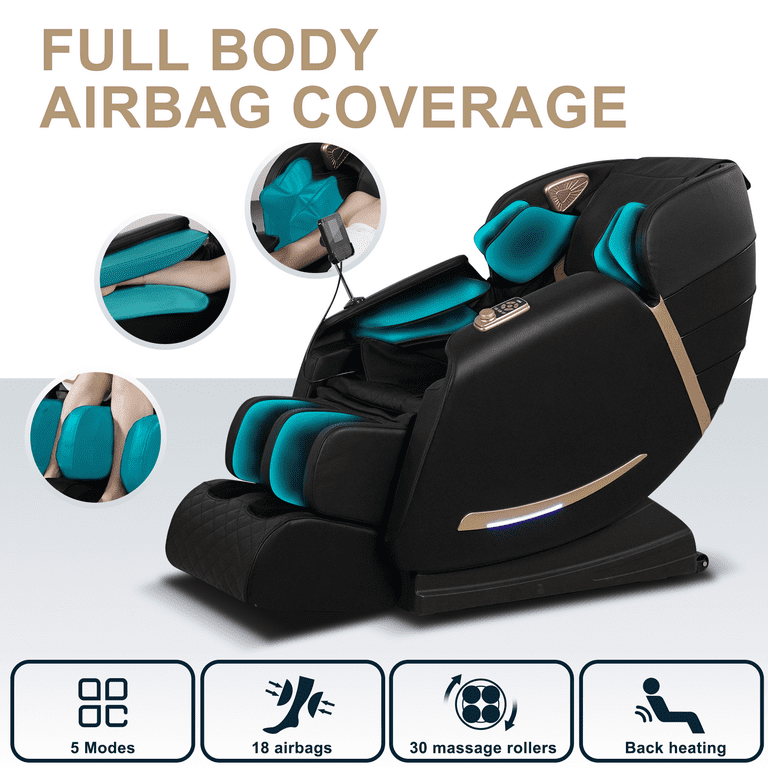 「masa 」 Muumblus Full Body Massage Chair, Spot Kneading, Heating