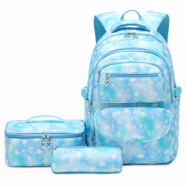 Backpack Set for Kids Girls School Backpack with Lunch Box