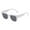 White, variant on Siminsem Unisex Square Sunglasses with Rivets, Fashion Studded Sun Glasses for Men Women, UV Protection Trendy Everyday Shades, Black, One Size