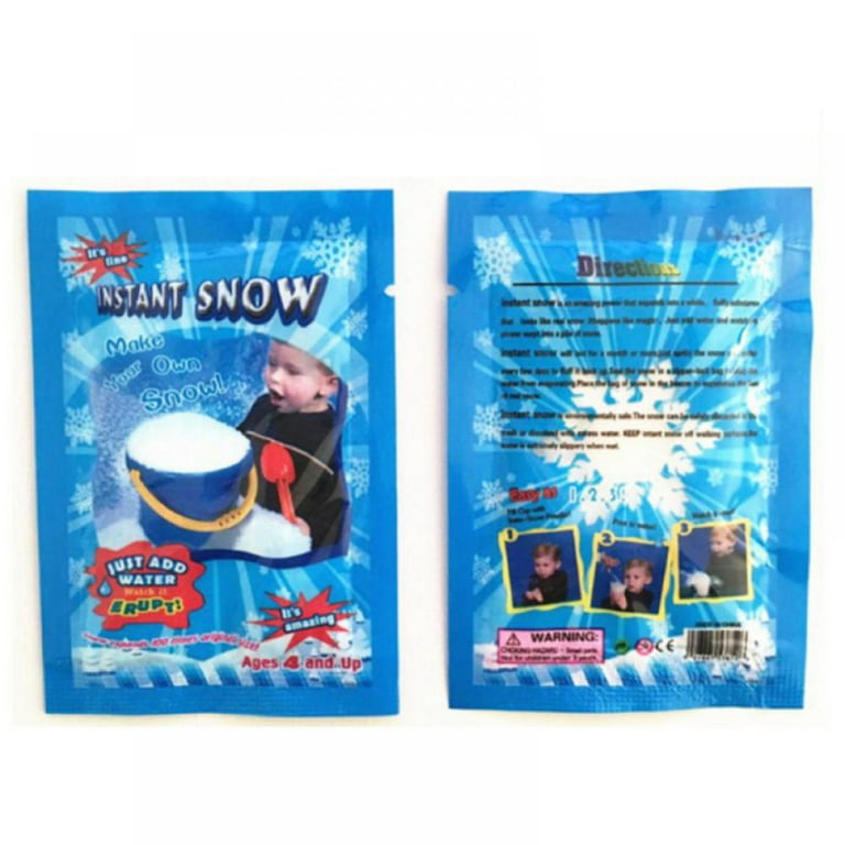 Instant Snow Powder | 65g of Artificial Plastic Snow | Insta Snow Perfect  for Winter Decoration, Village Displays, Holiday Crafts and Fake Snow Play