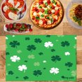 thumbnail image 2 of Amarainy Green Clover Pattern Placemats Set Of 4 For Home Kitchen Table Decor 12x18 inch, 2 of 5