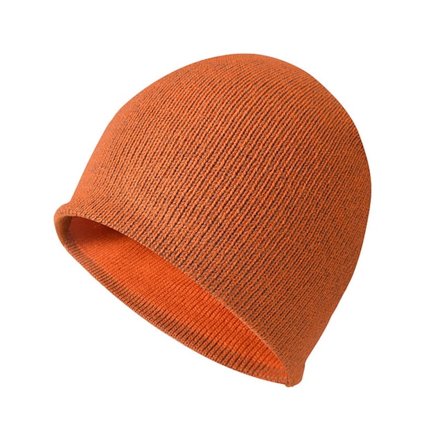 Sombreros para hombre y mujer, sin ala, resistentes al viento, cálidos, reflectantes, de lana de punto, para la noche.