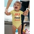 thumbnail image 2 of July 4Th Proud American Bodysuit Infant -Image by Shutterstock,  24 Months, 2 of 4
