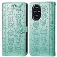 thumbnail image 1 of Funda Cartera FOXDOCK para Honor 200 , Flip PU con Relieve de Gatos y Perros, Tarjetero y Soporte, 1 of 6