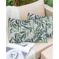 thumbnail image 6 of Outdoor Throw Pillow Cover Watercolor Green Leaves Waterproof Cushion Covers 2 Pack Natural Plant Pillow Cases Home Decoration for Patio Garden Couch Sofa, 6 of 6