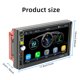 thumbnail image 3 of Kenally Camión de 7 pulgadas compatible con Bluetooth 5,1 Dual Din MP5 reproductor de pantalla grande reproductores de música receptor de Radio Combinaciones de reproductor de DVD/TV para coche Kenally VI018045-00B, 3 of 6