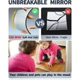 thumbnail image 3 of Shatterproof Full Length Wall Mirror Tiles, Mirror Wall Full Length,Home Gym Mirror, 14'' X 12'', Acrylic Squares Mirror, Full Body Mirror for Bedroom,Over The Door, Long Wall Mounted (A-8PCS), 3 of 5