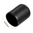 thumbnail image 3 of Uxcell Screw Thread Protectors, 3/4"(19 mm) ID End Cap Cover Black 10pcs, 3 of 5