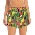 thumbnail image 2 of Pofeuu Fruits Vegetables And Berries Print Women's Athletic Shorts Running Workout Shorts Tummy Control Quick Dry Gym Shorts with Pockets Double layer sports shorts-X-Large, 2 of 7