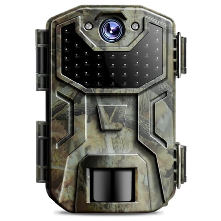 CocoBear Trail Camera 32MP 1080P Night Vision Game Camera 0.2s Trigger IP66 Waterproof No-Glow Infrared Motion Activated Supports Up to 128GB SD Card Hunting & Wildlife Monitoring