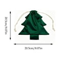 thumbnail image 3 of Fufafayo Christmas Tree Drawstring Bag Ornaments Hanging Decorations Window Party Decor Cute Tree Shaped Gift Bag for Indoor Outdoor Xmas Holiday Party Atmosphere Decor, 3 of 7