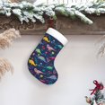 thumbnail image 6 of Fuzoiu Dinosaur Flowers Print Christmas Stockings, Party Supplies & Kids Gifts,Big Xmas Stockings Decoration for Family Decorations Hanging Ornament for Xmas Holiday Party, 6 of 7