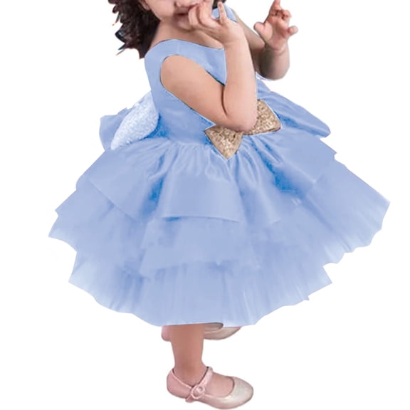 Vedolay Little Girls Dresses Kids Pageant Flower Girl Dress Little Girls Party Wedding Formal Dresses,BU2 4-5Years